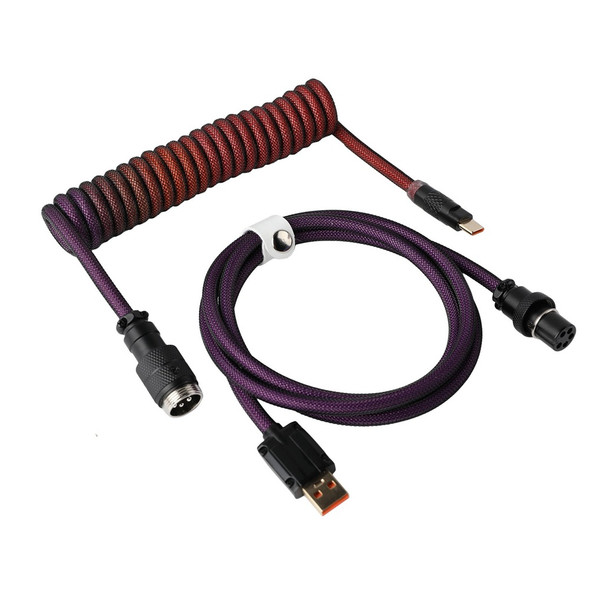 Buy the Epomaker MIX Pro Coiled USB-C Cable 1.5m Gradiant Purple ( 6975485162267 ). Shop online at Extremepc.co.nz
