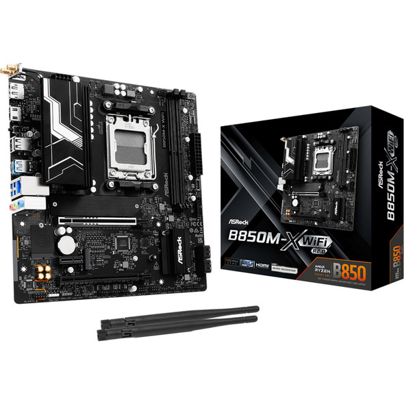 Buy the ASRock B850M-X WiFi R2.0 M-ATX AMD Motherboard ( B850M-X WiFi R2.0 ). Shop online at Extremepc.co.nz Buy the ASRock B850M-X WiFi R2.0 M-ATX AMD Motherboard ( B850M-X WiFi R2.0 ). Shop online at Extremepc.co.nz
