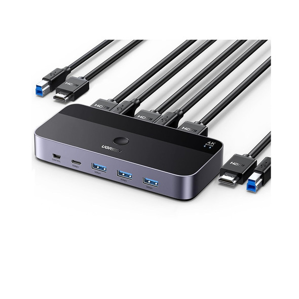 UGREEN UG-15707 USB3.0 2 In 1 Out 4K60Hz HDMI KVM Switch