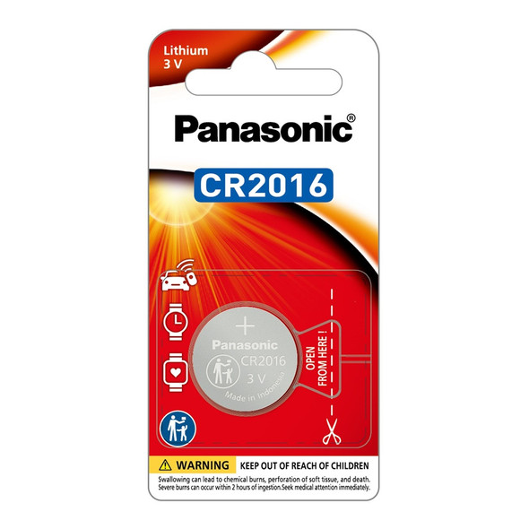 Buy the Panasonic CR-2016PG/1B Button Cell BATTERY 3V LITHIUM Coin type 90mAh CR2016 ( CR-2016PG/1B ). Shop online at Extremepc.co.nz