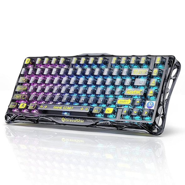 Buy the GravaStar Mercury K1 Lite RGB Hot-Swappable Wireless Gaming Keyboard - Transparent Black, Linear Switch, 80 keys ( Mercury K1 Lite Transparent Black ). Shop online at Extremepc.co.nz