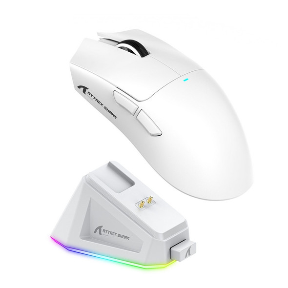Attack Shark R5 Ultra Wireless 8K Gaming Mouse White