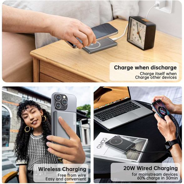 Choetech B738 5000mAh 20W MagLeap Wireless Power Bank Charger - Black