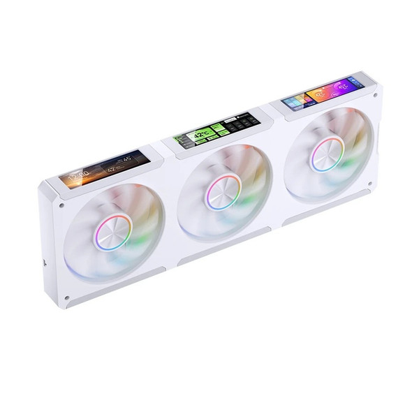 Jonsbo ZC-360W ARGB 360mm Case Fan White with Screen Display