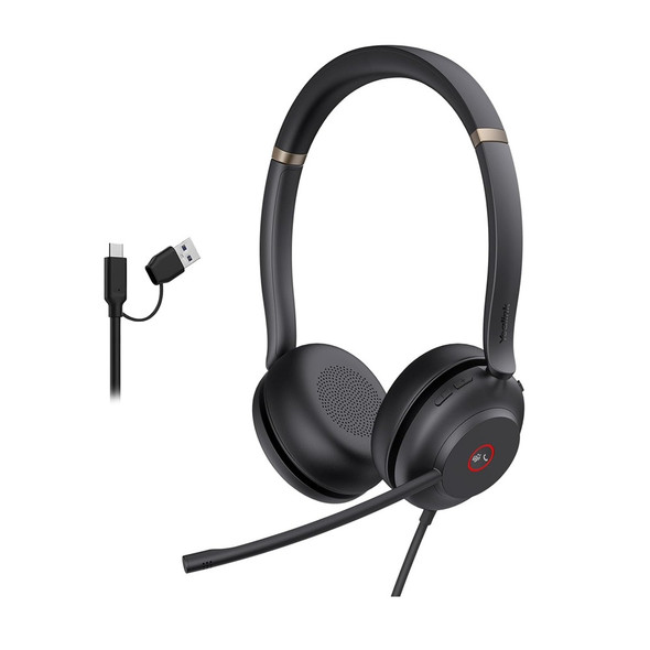 Buy the Yealink UH37 Dual Teams USB-C/A Wired On-Ear Headset ( 1308140 ). Shop online at Extremepc.co.nz