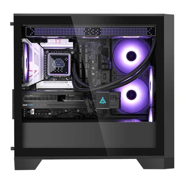 Segotep Nexus PX MATX Tempered Glass Micro Tower Case - Black