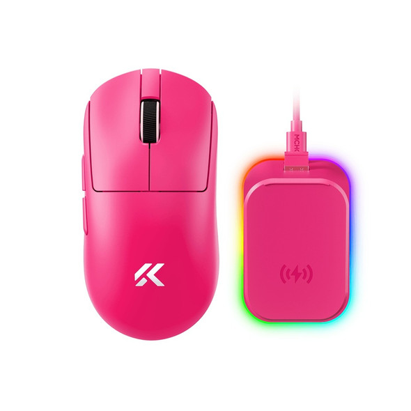 MCHOSE A7 V2 Ultra + Wireless Lightweight Gaming Mouse Rose Red