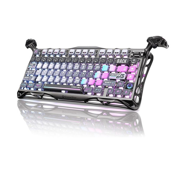 Buy the GravaStar Mercury K1 Pro RGB Hot-Swappable Wireless Gaming Keyboard - Cyberpunk, Linear Switch, 79 keys ( Mercury K1 Pro Cyberpunk ). Shop online at Extremepc.co.nz