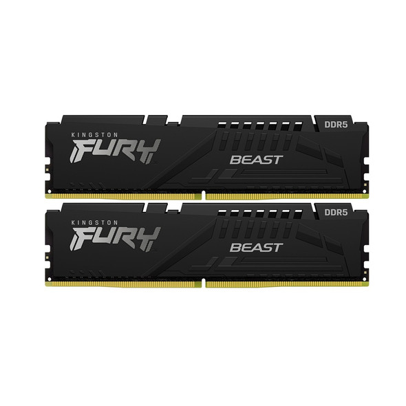 Kingston FURY Beast 32GB (2x 16GB) DDR5 6000Mhz CL36 Desktop UDIMM RAM Kit Black KF560C36BBE2K2-32
