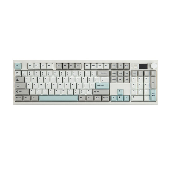 Buy the Epomaker QK108 Hot-Swappable RGB Wireless Mechanical Keyboard - Grey White Green, Wisteria Linear Switch, 104 Keys ( QK108 Grey White Green WL ). Shop online at Extremepc.co.nz