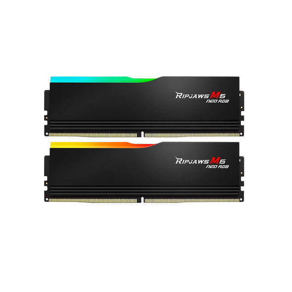 G.SKILL Ripjaws M5 Neo RGB for AMD EXPO / XMP 32GB (2x16GB) 6000Mhz DDR5 Desktop Memory - Black
