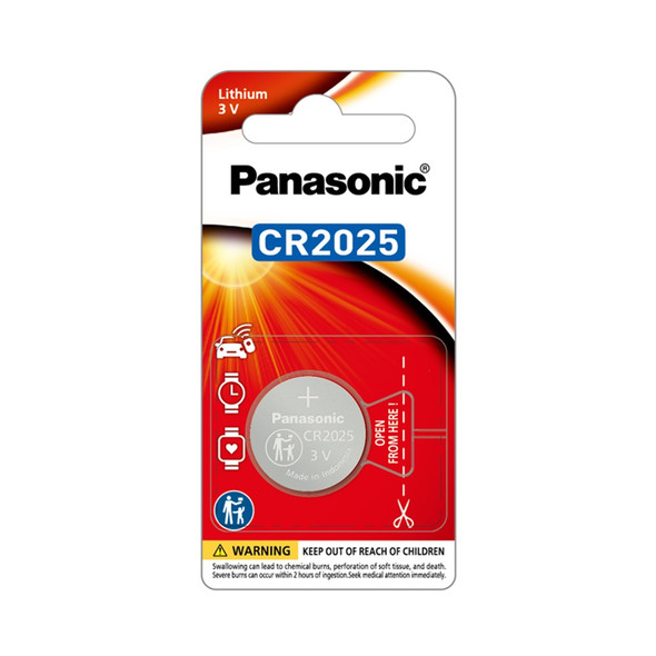 Buy the Panasonic CR2025 Button Cell Lithium Battery 2025 3V 1 Pack ( CR-2025PT/1B ). Shop online at Extremepc.co.nz