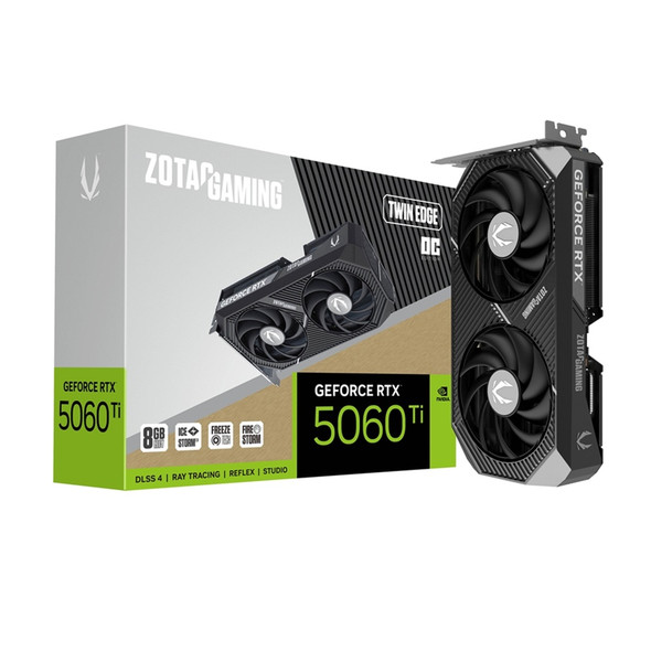 Buy the Zotac NVIDIA GeForce RTX 5060 Ti TWIN OC 8GB GDDR7 Graphics Card ZT-B50610H-10M ( ZT-B50610H-10M ). Shop online at Extremepc.co.nz