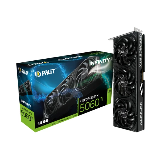 Buy the Palit Infinity 3 NVIDIA GeForce RTX 5060 Ti 16GB Graphics Card NE7506T019T1-GB2061S ( NE7506T019T1-GB2061S ). Shop online at Extremepc.co.nz