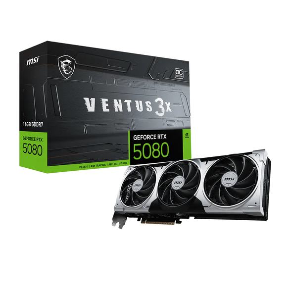MSI GeForce RTX 5080 VENTUS 3X OC 16GB Graphics Card