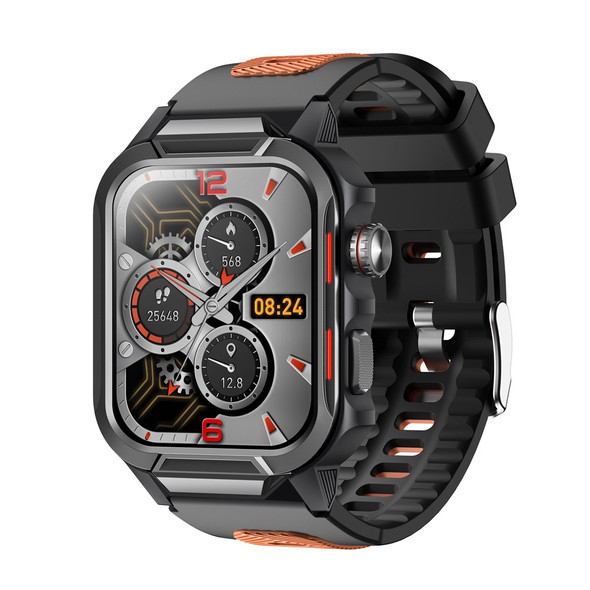GTS9 Rugged Smart Watch 1.96" HD AMOLED Display with Bluetooth Call & Heart Rate & Blood Oxygen