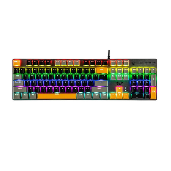 Buy the AULA S500 RGB Hot-Swappable Wired Gaming Keyboard - Black Grey, Blue Switch, 104 keys S500-BY-B ( S500-BY-B ). Shop online at Extremepc.co.nz