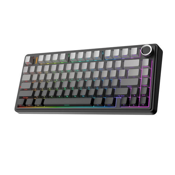 Buy the AULA F75 RGB Hot-Swappable Wired Gaming Keyboard - Black Gradient Side-printed, LEOBOG Reaper Switch, 80 keys ( F75 Black ). Shop online at Extremepc.co.nz