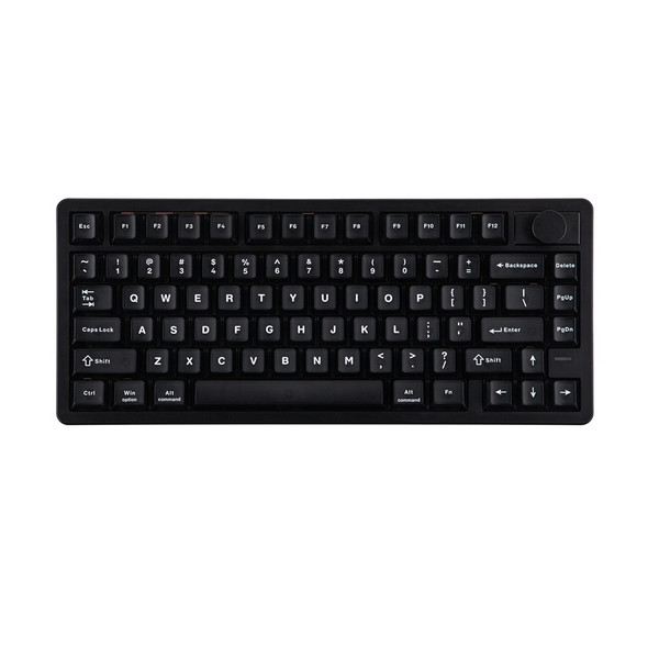 Epomaker HE75 V2 Hot-Swappable RGB Wireless Mechanical Keyboard - Black, Creamy Jade HE Switch, 80 Keys