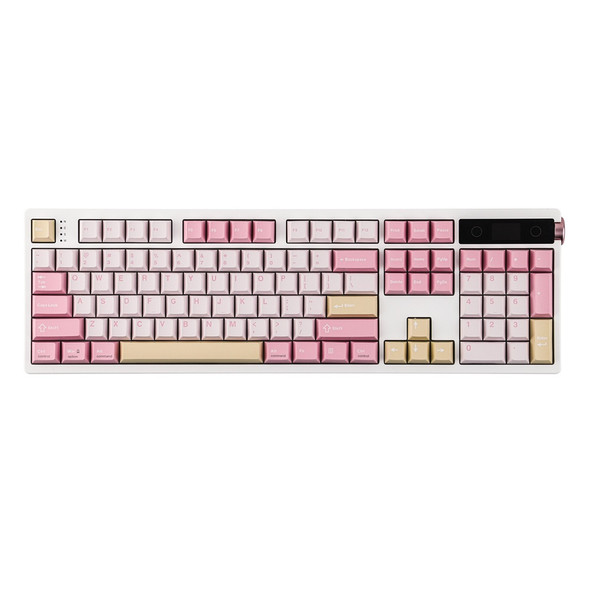 Epomaker TH108 Pro Hot-Swappable RGB Wireless Mechanical Keyboard - Pink, Creamy Jade HE Switch, 104 Keys