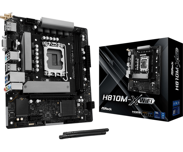 ASRock H810M-X Gen5 WiFi 6 M-ATX  Intel Motherboard
