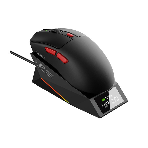 DAREU AE6 Pro 8K Wireless Tri-mode Gaming Mouse with Charging Dock Black AE6 PRO Black