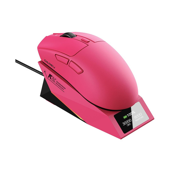 DAREU AE6 Pro 8K Wireless Tri-mode Gaming Mouse with Charging Dock Magenta AE6 PRO Magenta