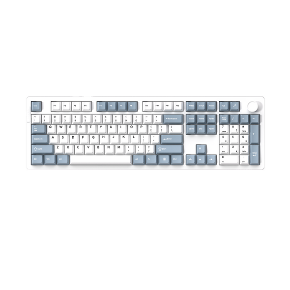 DAREU EK106 PRO RGB Hot-Swappable Wireless Gaming Keyboard - Haze Blue, Cloud Linear Switches, 104 keys EK106 PRO Blue