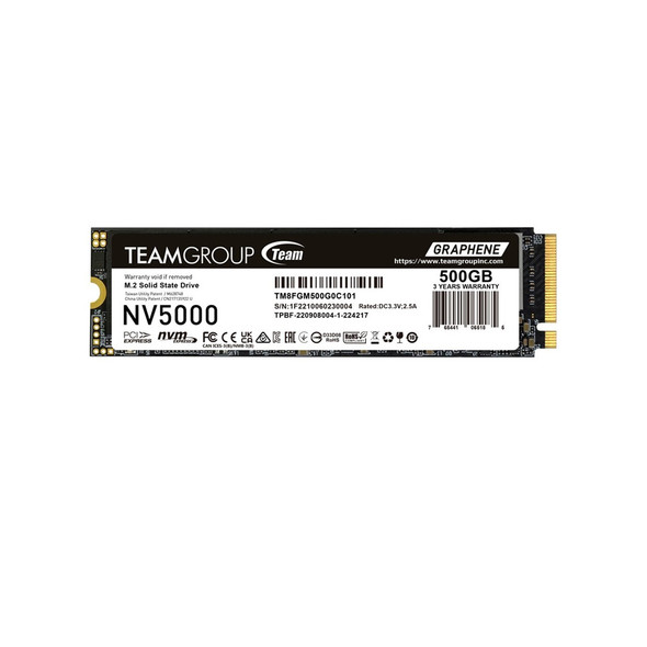 Buy the TeamGroup NV5000 500GB M.2 Gen4X4 Internal SSD - 4500 MB/s Read, 1800 MB/s Write TM8FGM500G0C101 ( TM8FGM500G0C101 ). Shop online at Extremepc.co.nz