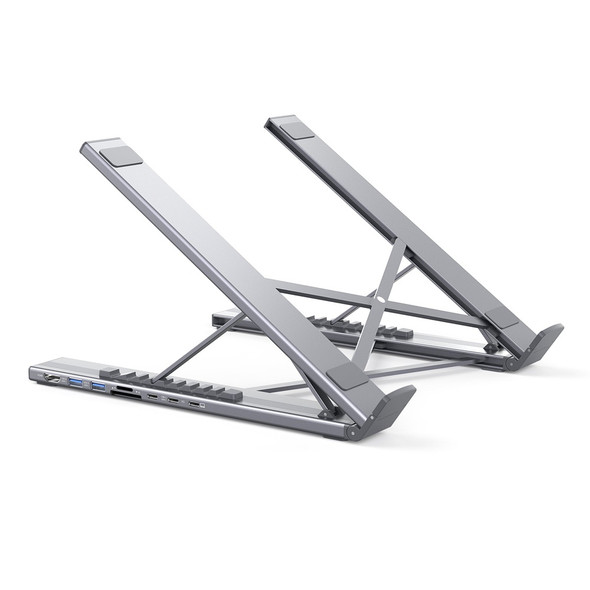 Choetech HUB-M57 8-in-1 USB-C Laptop Stand Hub Grey