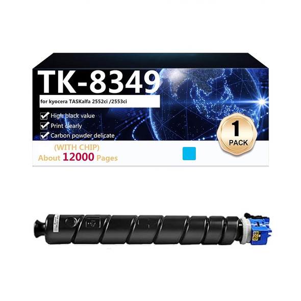 Buy the TK-8349 Compatible Toner Cartridge Replacement for Kyocera Taskalfa 2552ci 2553ci Printer Cyan ( TK-8349C ). Shop online at Extremepc.co.nz