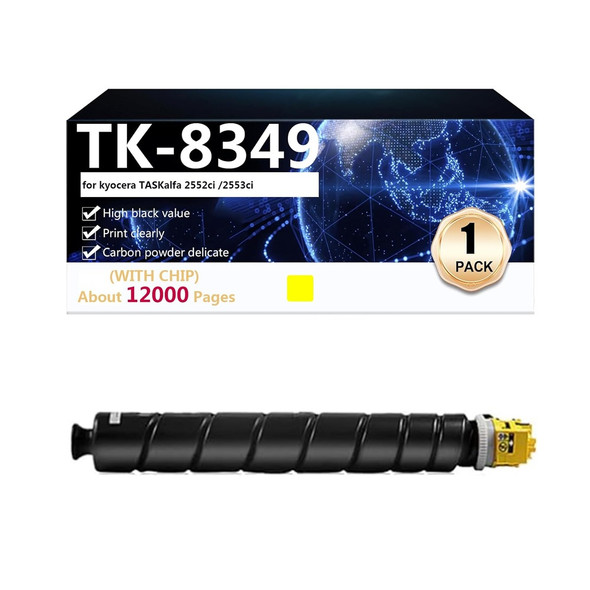 Buy the TK-8349 Compatible Toner Cartridge Replacement for Kyocera Taskalfa 2552ci 2553ci Printer Yellow ( TK-8349Y ). Shop online at Extremepc.co.nz