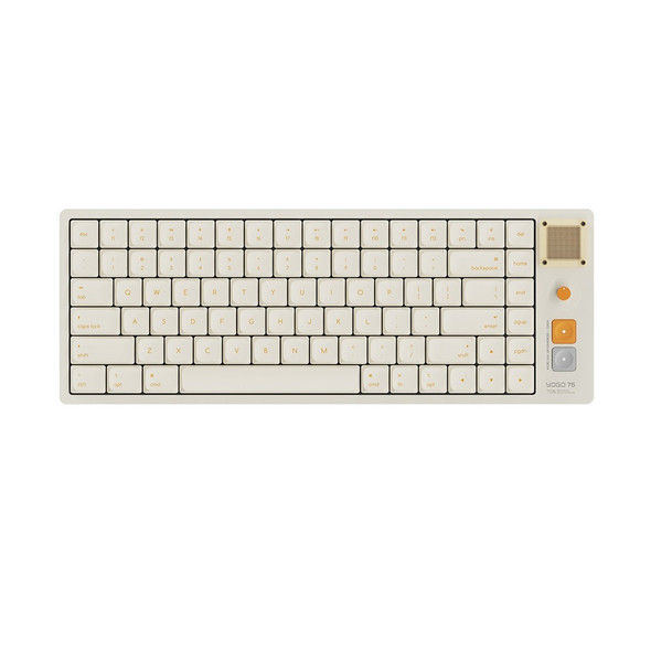 ATK Yogo 75 Pro RGB Hot-Swappable Wireless Mechanical Gaming Keyboard - Yellow, Flowing Cloud Switch, 84 keys