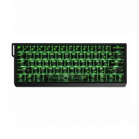 FGG MAD 60 V2 Dual RGB Hot-Swappable Wired Magnetic Mechanical Gaming Keyboard - Black, Snow Shine Switch, 60 keys