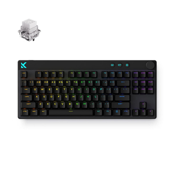 Buy the MCHOSE Mix 87 RGB Hot-Swappable Wired Gaming Keyboard - Black, Mount Tai Magnetic Switch, 87 keys ( MC-Mix87-9 ). Shop online at Extremepc.co.nz