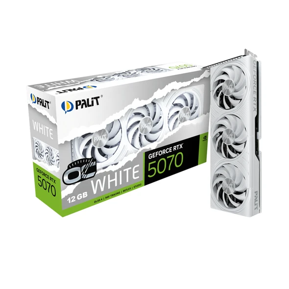 Buy the Palit GeForce RTX 5070 White OC 12GB GDDR7 Graphics Card NE75070U19K9-GB2050W ( NE75070U19K9-GB2050W ). Shop online at Extremepc.co.nz