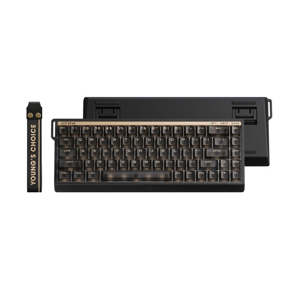 MCHOSE Ace 68 V2 RGB Hot-swappable Wired Mechanical Gaming Keyboard - Translucent Black, Royal Steed Magnetic Switch, 68 keys HW-Ace68V2-30