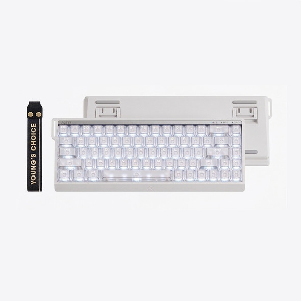 MCHOSE Ace 68 V2 RGB Hot-swappable Wired Mechanical Gaming Keyboard - Translucent White, Star Ring Magnetic Switch, 68 keys HW-Ace68V2-31