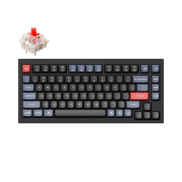 Buy the Keychron Q1 V2 QMK Custom Wired Hot-Swappable Mechanical Keyboard - Black, Gateron G pro Red ( Q1-C1 ). Shop online at Extremepc.co.nz