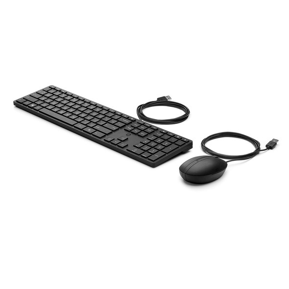 HP 9SR36AA 320 Wired Keyboard & Mouse Combo Black