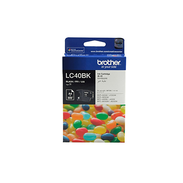 Buy the Brother Ink Cartridge LC40BK Black Inkjet 300 pages ( LC40BK ). Shop online at Extremepc.co.nz
