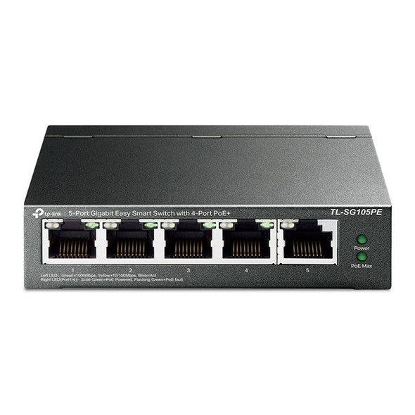 Buy the TP-Link TL-SG105PE 5-Port Gigabit Easy Smart Switch with 4 Port PoE+ ( TL-SG105PE ). Shop online at Extremepc.co.nz