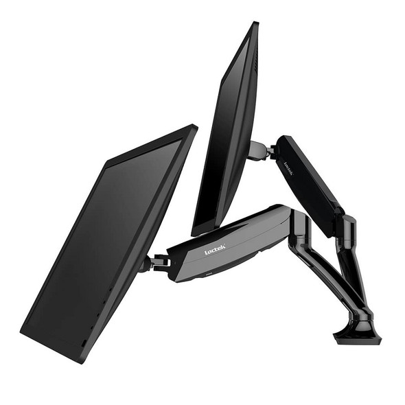 Loctek Pro Mount 17"- 30" Dual Gas Spring Monitor Stand
