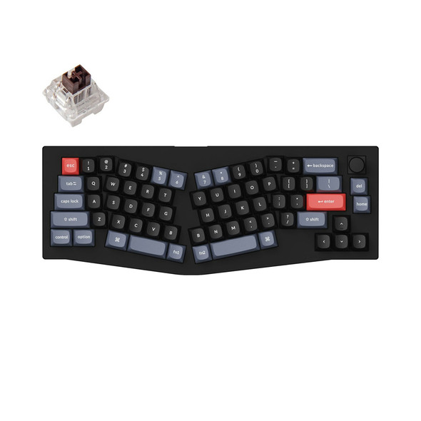 Buy the Keychron V8 Wired RGB Alice Layout Knob Hot-Swap Mechanical Keyboard - Carbon Black, K Pro Brown, 68 Key ( V8-D3 ). Shop online at Extremepc.co.nz