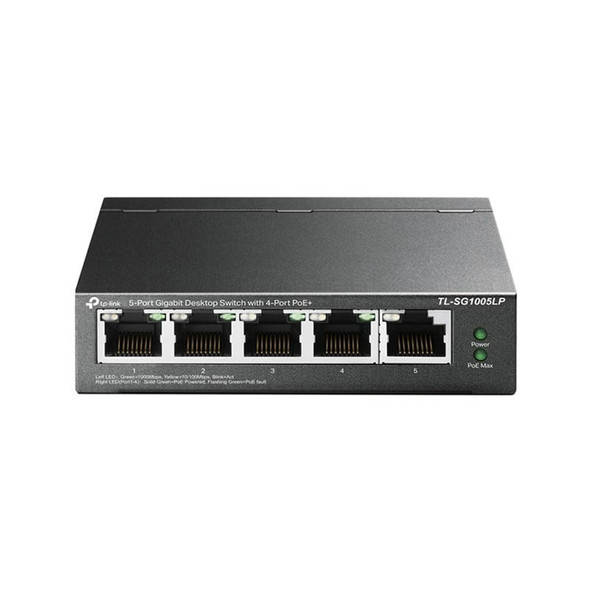 Buy the TP-Link TL-SG1005LP 5-Port 10/100/1000 Mbps Desktop Switch with 4-Port PoE+ ( TL-SG1005LP ). Shop online at Extremepc.co.nz