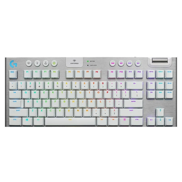 Buy the Logitech G915 TKL LIGHTSPEED Wireless Mechanical Gaming Keyboard - White, GL Tactile ( 920-009660 ). Shop online at Extremepc.co.nz