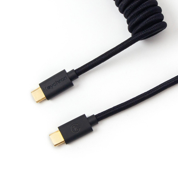 Buy the Keychron USB-C Custom Coiled Aviator Cable - Black CAB-B ( CAB-B ). Shop online at Extremepc.co.nz