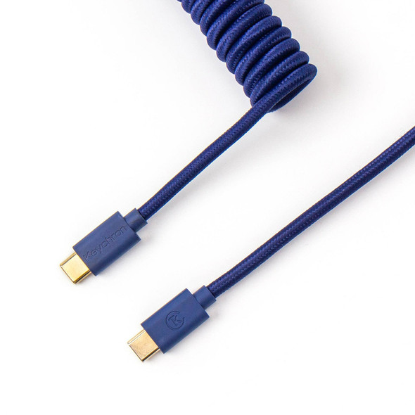Buy the Keychron USB-C Custom Coiled Aviator Cable - Blue ( CAB-L ). Shop online at Extremepc.co.nz