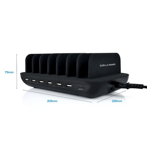 Buy the Mbeat Gorilla Power 7 Port 60W USB & USB C Charging Station with Phone & Tablet Holders ( MB-CHGR-7U ). Shop online at Extremepc.co.nz
