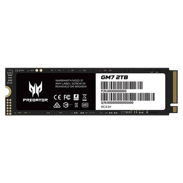 Predator GM6 1TB Nvme PCIe 4.0 M.2 SSD - 7200 MB/s Read, 6200 MB/s